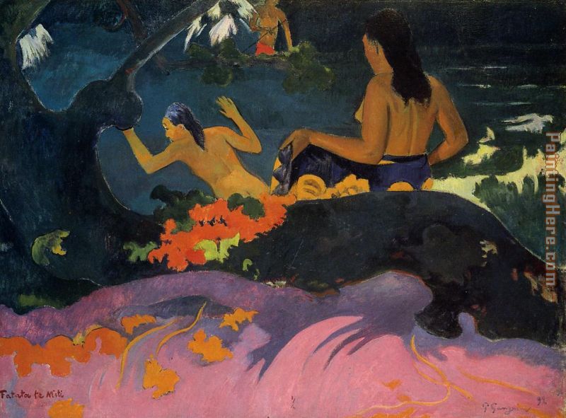 By the Sea painting - Paul Gauguin By the Sea art painting
